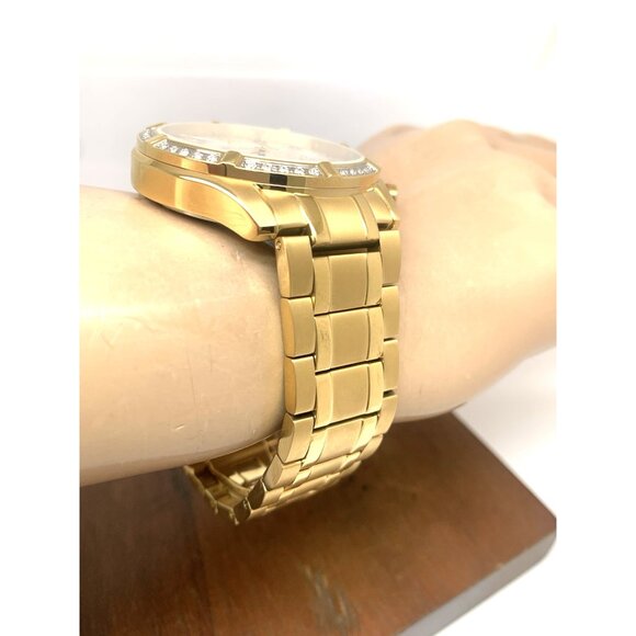 Bulova Men's Watch 98E113 Quartz Chronograph Diamond Slver Dial Gold Steel 42mm - Picture 13 of 15